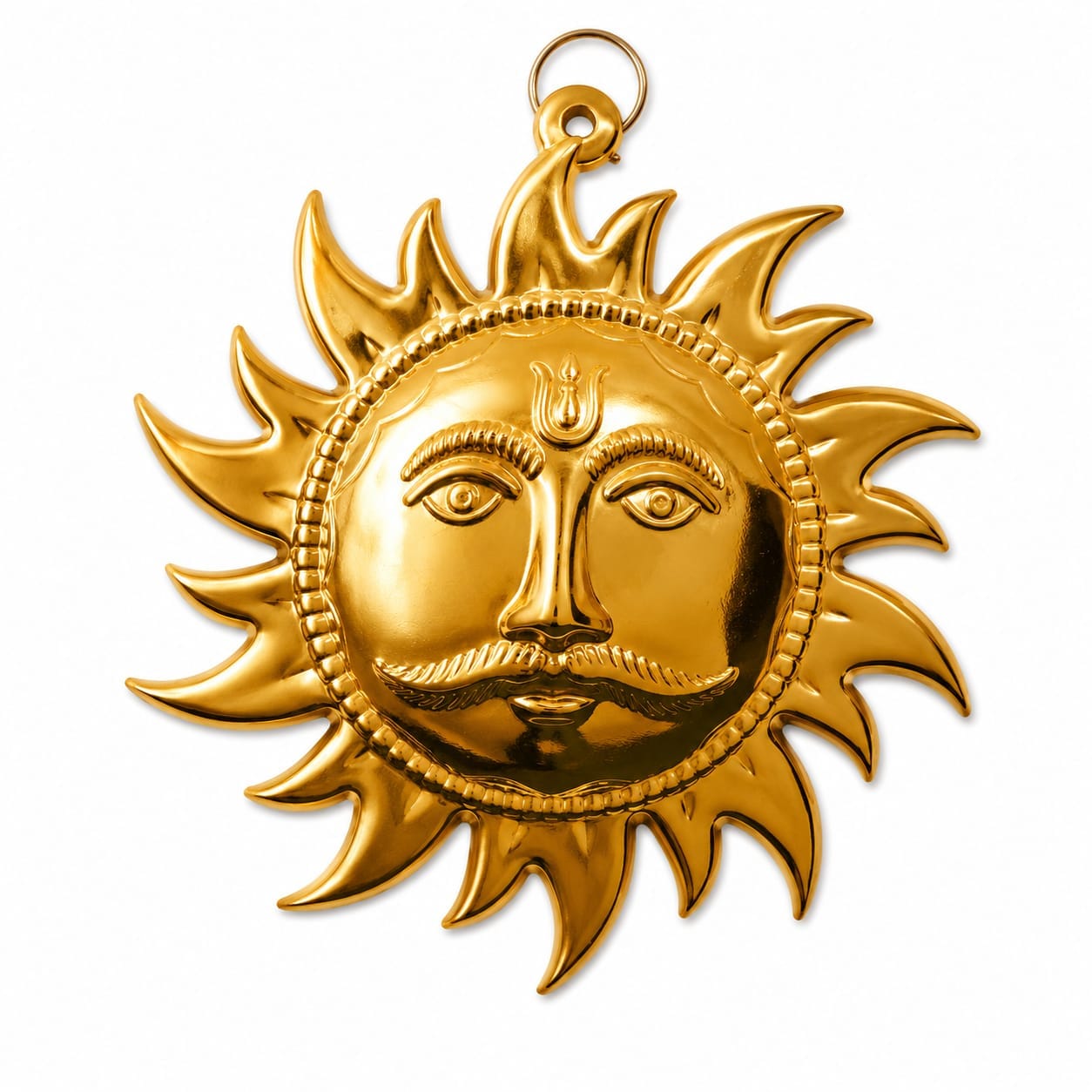 Sol sagrado dorado decorativo